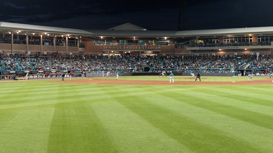 Spring Brooks Stadium of Coastal Caroline baseball.