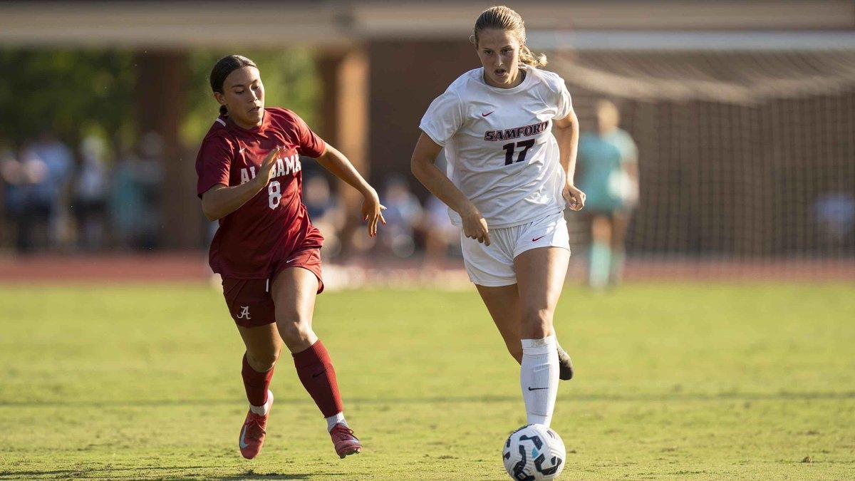 Martha Bishop plays soccer and basketball for Samford