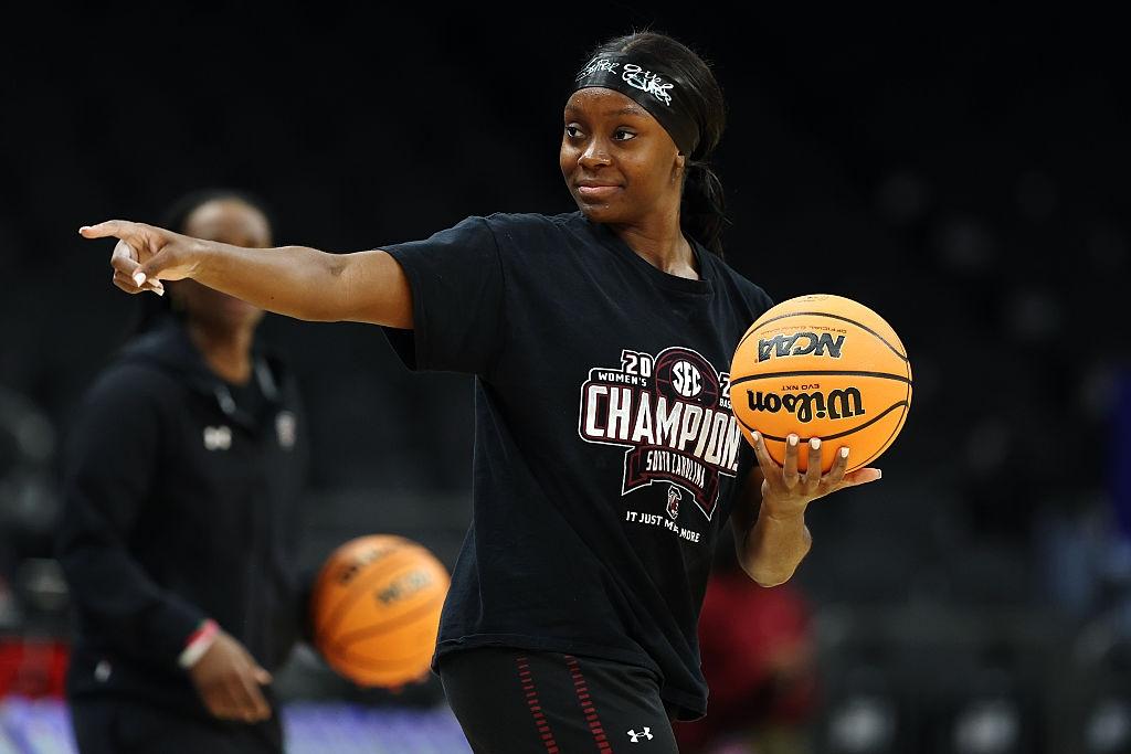 Raven Johnson plays for South Carolina
